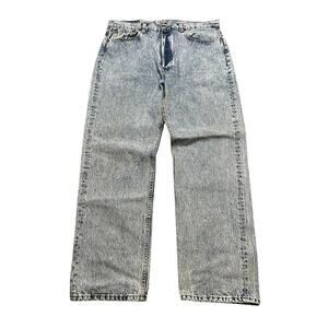 Levi’s 501 Jeans Men’s 38x30 USA 1995 Vintage Acid Wash Blue Denim Actual 35x30